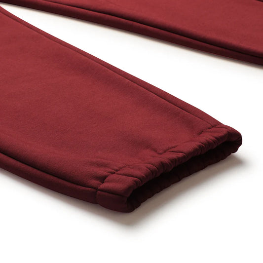 CUFF JOGGER WINE RED